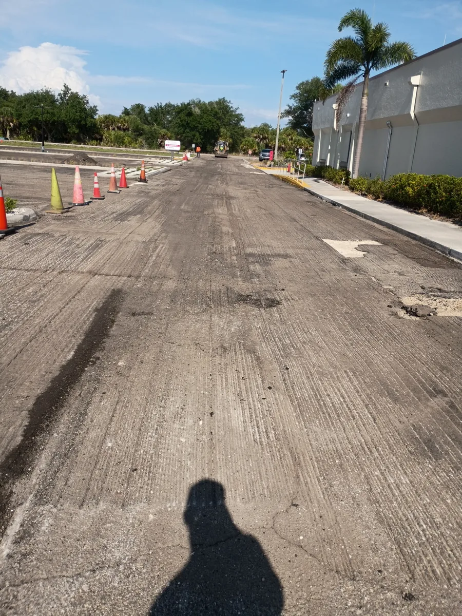 Commercial Parking Lot Milling