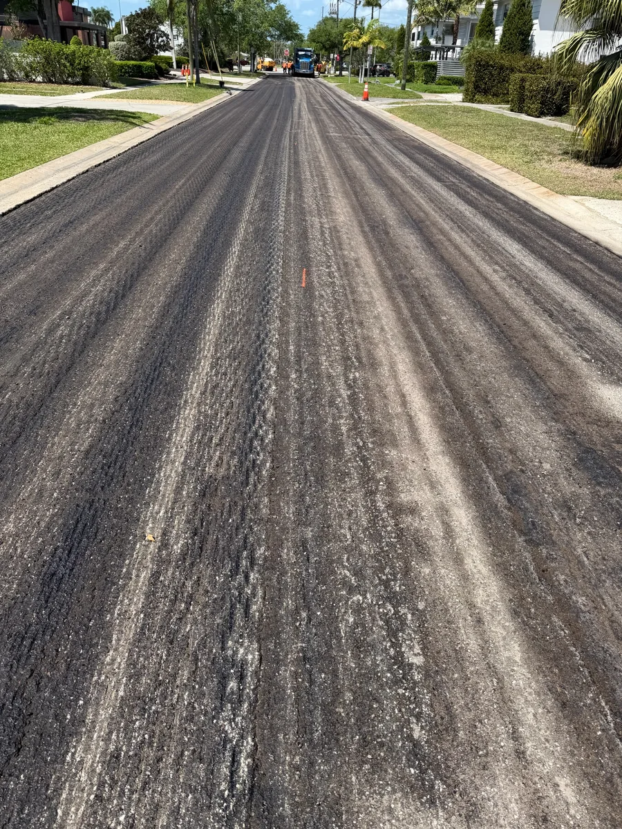 Completed Street Milling