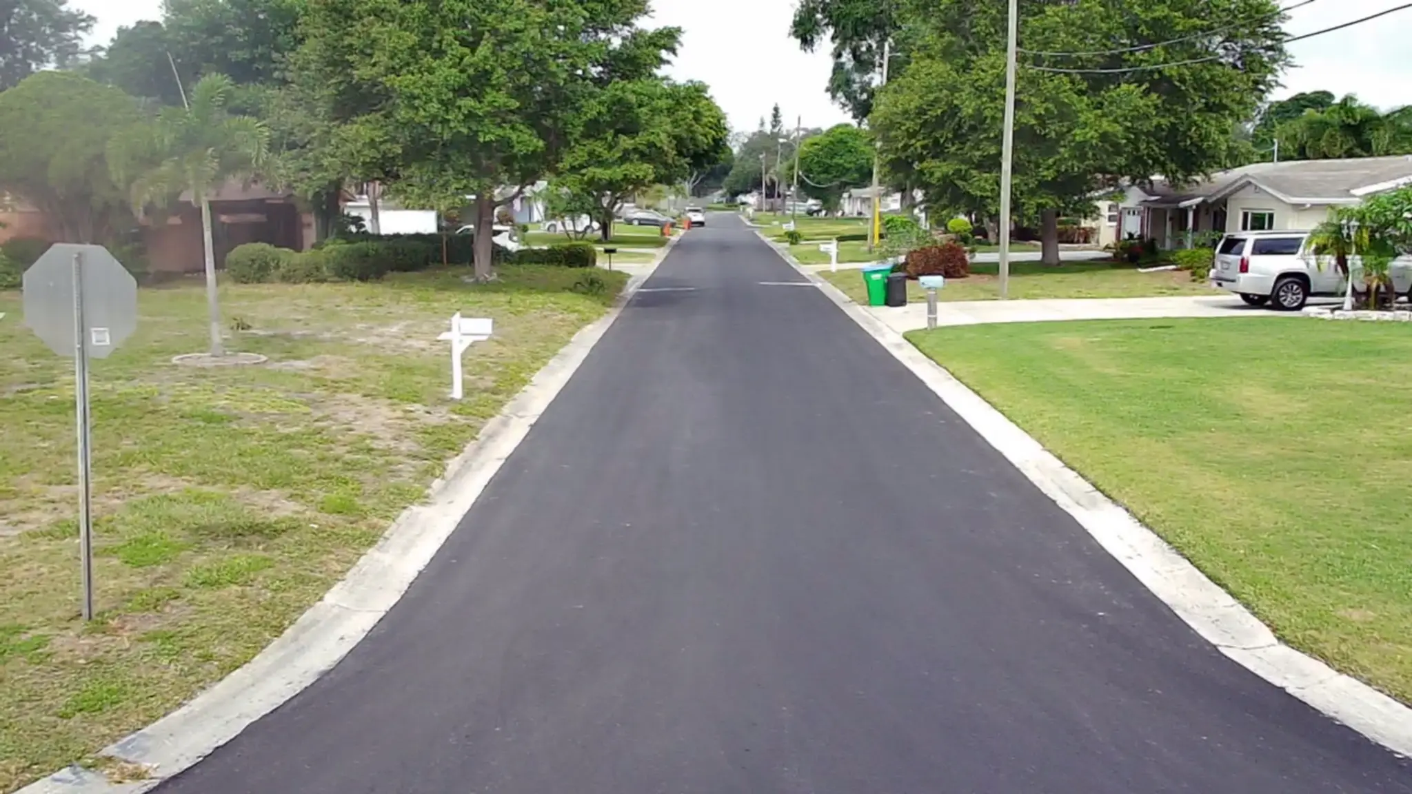Completed retail parking lot mill and overlay — Central Florida